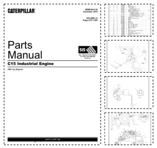 CAT C15 Industrial Engine Parts Catalog Volume II JRE1-UP