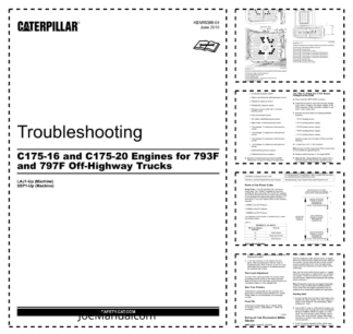 CAT C175-16 C175-20 Engines Troubleshooting Manual LAJ1-UP SSP1-UP