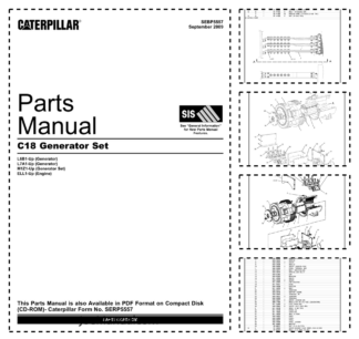 CAT C18 Generator Set Parts Catalog L6B1 L7A1-UP