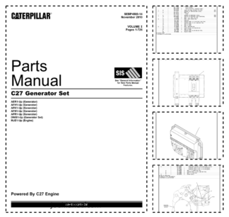 CAT C27 Generator Set Parts Catalog Volume I SEBP4500-14
