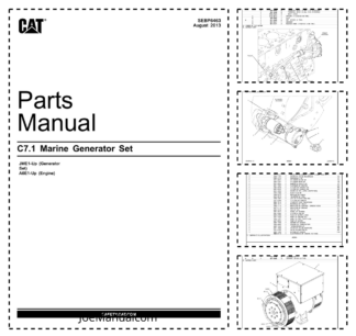 CAT C7.1 Marine Generator Set Parts Catalog SEBP6463
