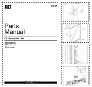 CAT C9 Generator Set Parts Catalog G5A1 G6B1 NGP1 S9P1-UP