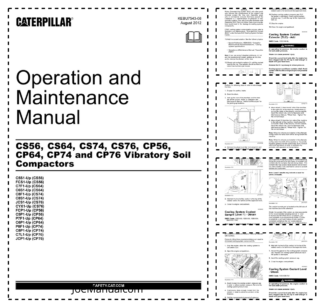 CAT CS56 CS64 CS74 CS76 CP56 CP64 CP74 CP76 Soil Compactors Operation and Maintenance Manual
