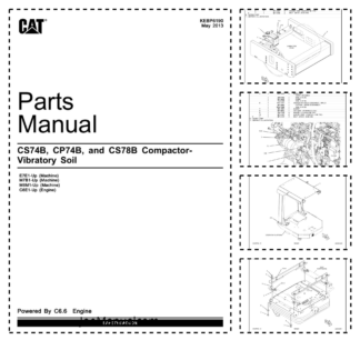 CAT CS74B CP74B CS78B Soil Compactor Parts Catalog E7E1-UP M7B1-UP