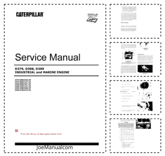 CAT D379 D398 D399 Engine Service Manual SEB0511-00