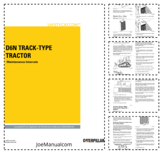 CAT D6N Track Type Tractor Maintenance Intervals Manual