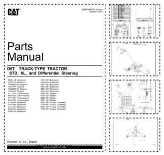 CAT D6T Track-Type Tractor STD XL and Differential Steering Parts Manual SEBP4963-49
