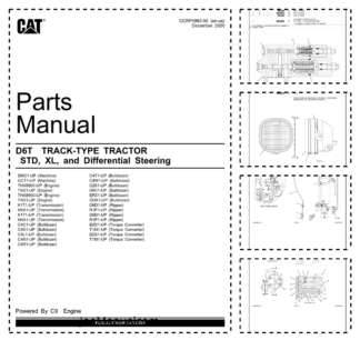 CAT D6T Track-Type Tractor STD XL and Differential Steering Parts Manual SEBP4963-55