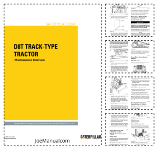 CAT D8T Track Type Tractor Maintenance Intervals Manual