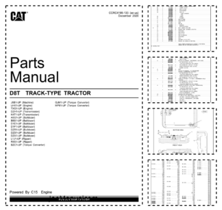 CAT D8T Track-Type Tractor Parts Manual J8B1-UP