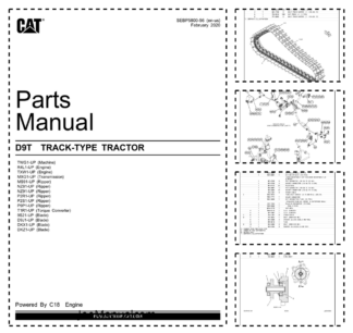 CAT D9T Track-Type Tractor Parts Manual TWG1-UP