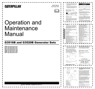 CAT G3516B G3520B Generator Set Operation and Maintenance Manual