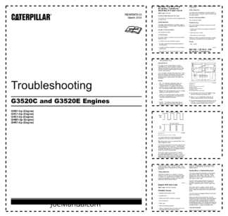 CAT G3520C G3520E Engine Troubleshooting Manual RENR5979-03