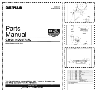 CAT G3608 Natural Gas Engine Parts Catalog BEN642
