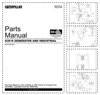 CAT G3616 Engine Parts Catalog BLB1-UP