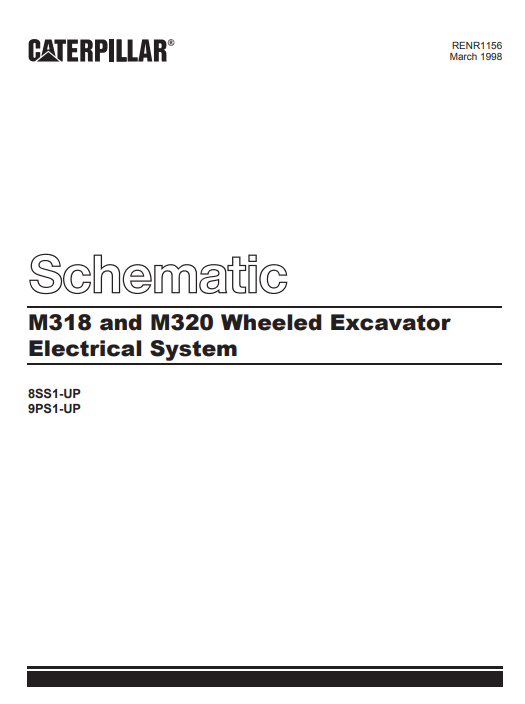 CAT M320 Excavator Hydraulic and Electrical Schematics Service Manual SN 9PS - Image 5