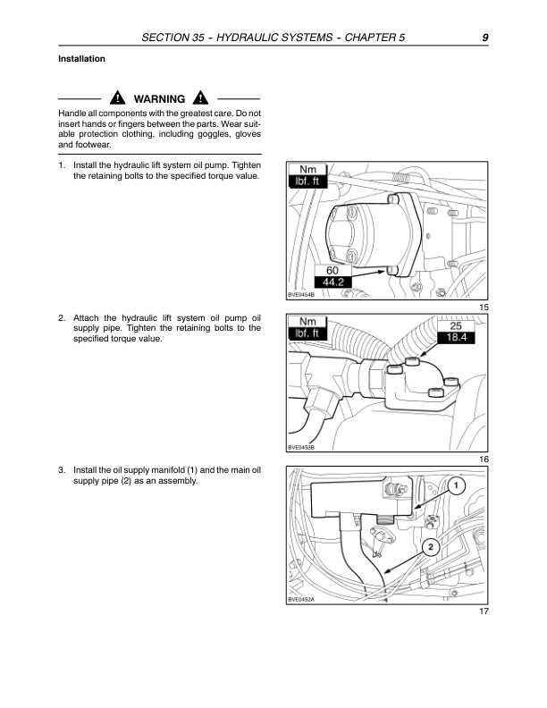 CASE MXU 100 110 115 125 130 135 Tractors Hydraulic Systems Repair Manual - Image 8