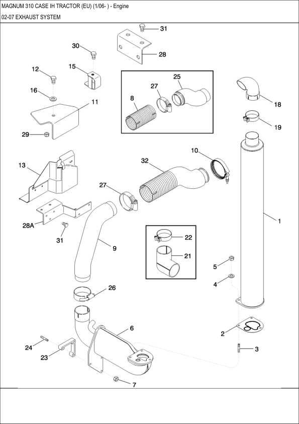 Case IH MX310 Tractor Engine Parts Catalog - Image 4