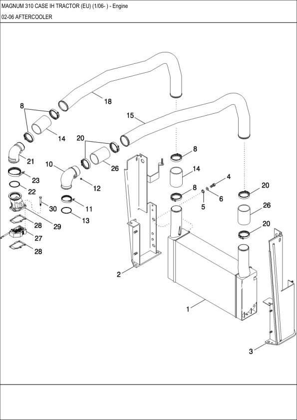 Case IH MX310 Tractor Engine Parts Catalog - Image 2