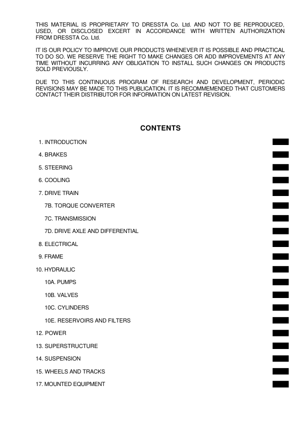 DRESSTA 560C Wheel Loader Service Manual SN 15001 and UP - Image 5
