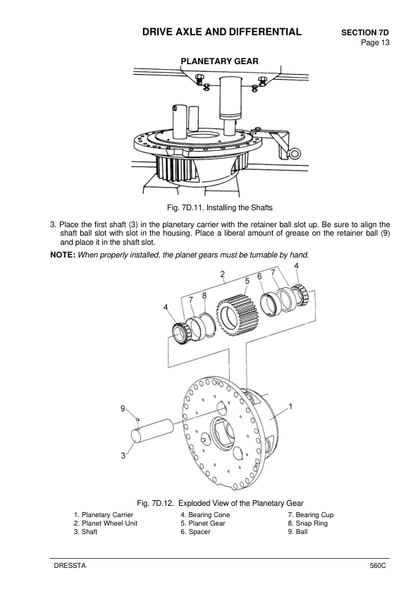 DRESSTA 560C Wheel Loader Service Manual SN 15001 and UP - Image 10