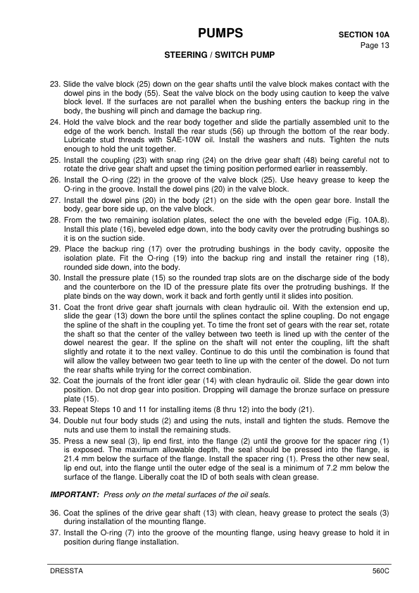 DRESSTA 560C Wheel Loader Service Manual SN 15001 and UP - Image 12