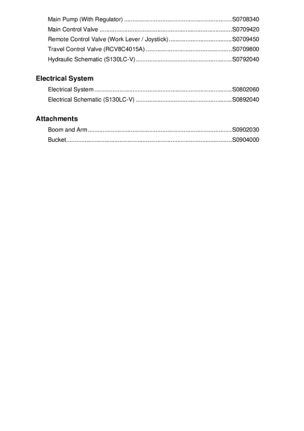 Daewoo Doosan Solar 130LC-V Excavator Shop Manual 0001 and UP - Image 5