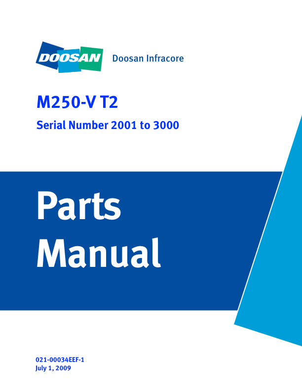 Doosan M250-V Tier 2 Excavator Workshop Manual SN 2001/3000 - Image 2