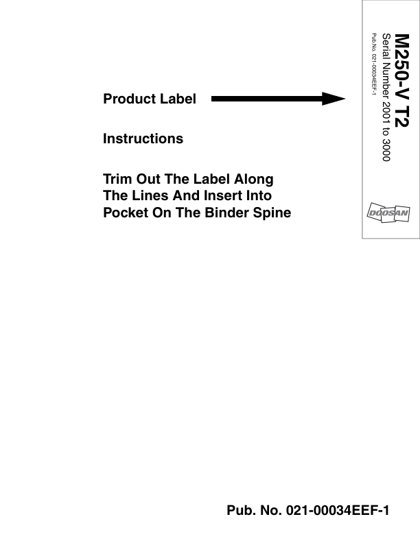 Doosan M250-V Tier 2 Excavator Workshop Manual SN 2001/3000 - Image 3