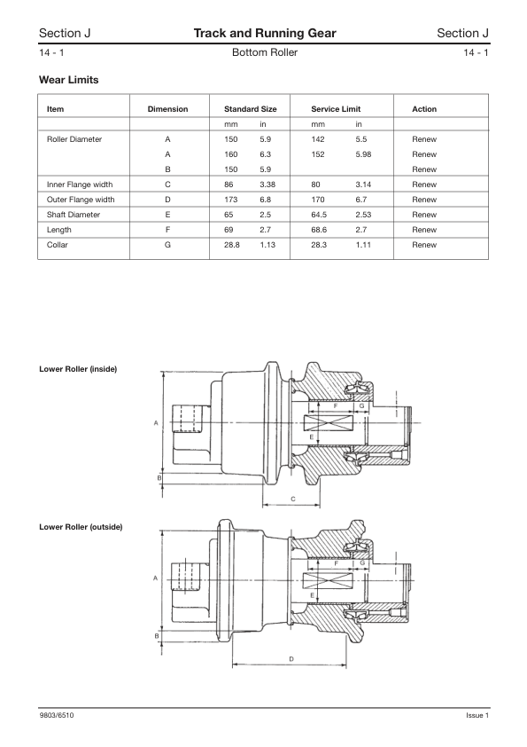 JCB JS200 JS210 JS220 Excavator Service Manual 9803/6610-1 - Image 15