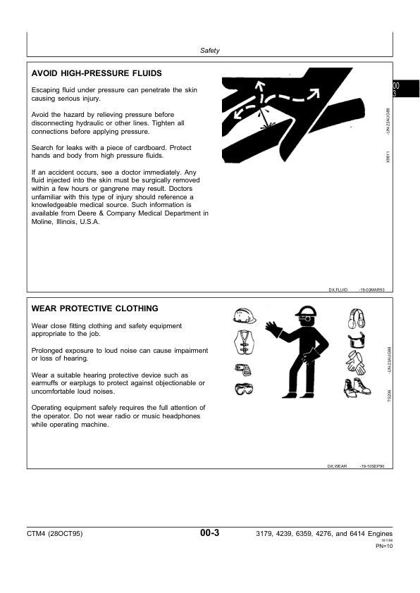 John Deere Series 300 3179 4239 6359 4276 and 6414 Diesel Engine Service Manual CTM4 28OCT95 - Image 3