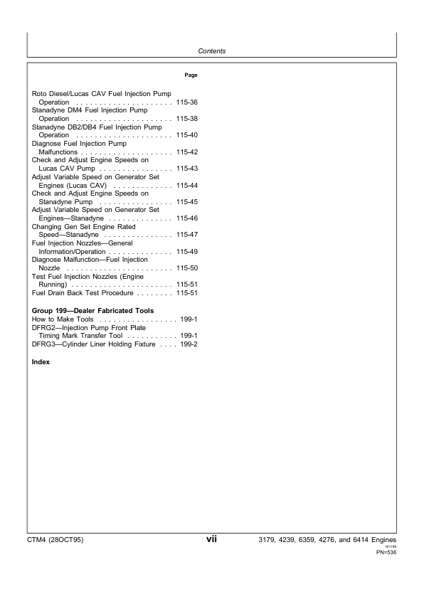 John Deere Series 300 3179 4239 6359 4276 and 6414 Diesel Engine Service Manual CTM4 28OCT95 - Image 19