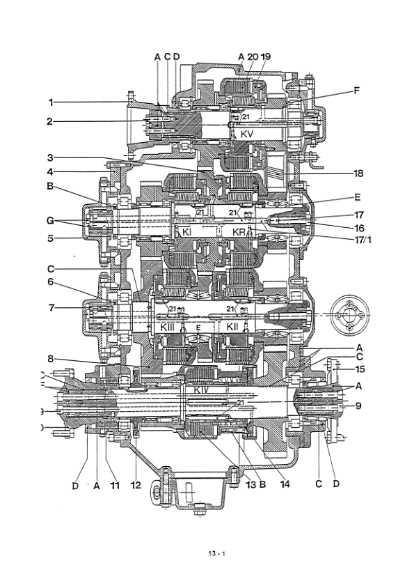 Komatsu 50E 60E 70E Wheel Loader G423 Transmission Repair Manual - Image 6