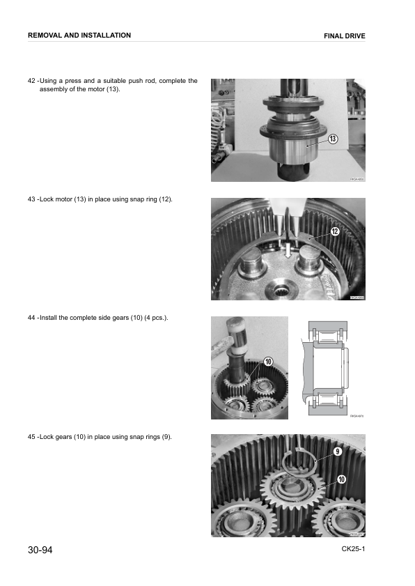 Komatsu CK25-1 Skid Steer Workshop Manual SN F00003 and UP - Image 12