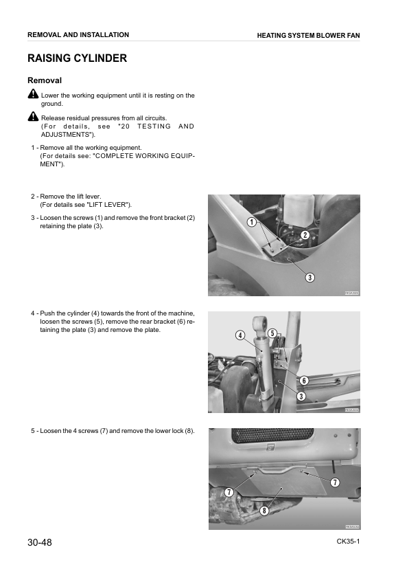 Komatsu CK35-1 Skid Steer Workshop Manual SN F00003 and UP - Image 12