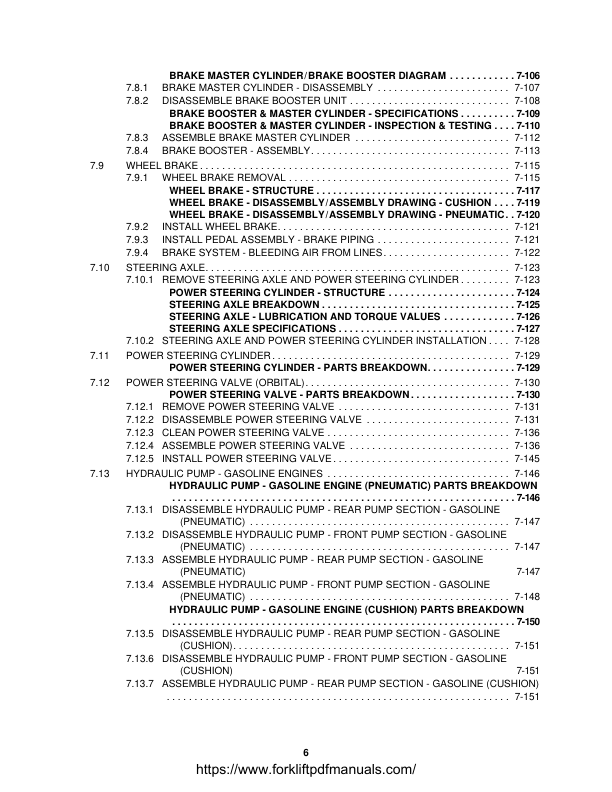 Komatsu CX20 Forklift Truck Service Manual SN 130001A and UP - Image 3