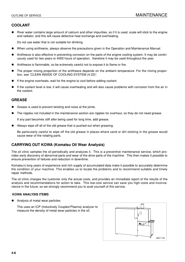 Komatsu D31EX D37EX D39EX PX-21 Dozer Operation and Maintenance Manual - Image 10