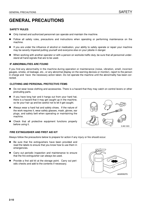 Komatsu D31EX D37EX D39EX PX-21 Dozer Operation and Maintenance Manual - Image 12