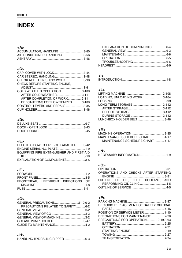 Komatsu D31EX D37EX D39EX PX-21 Dozer Operation and Maintenance Manual - Image 11