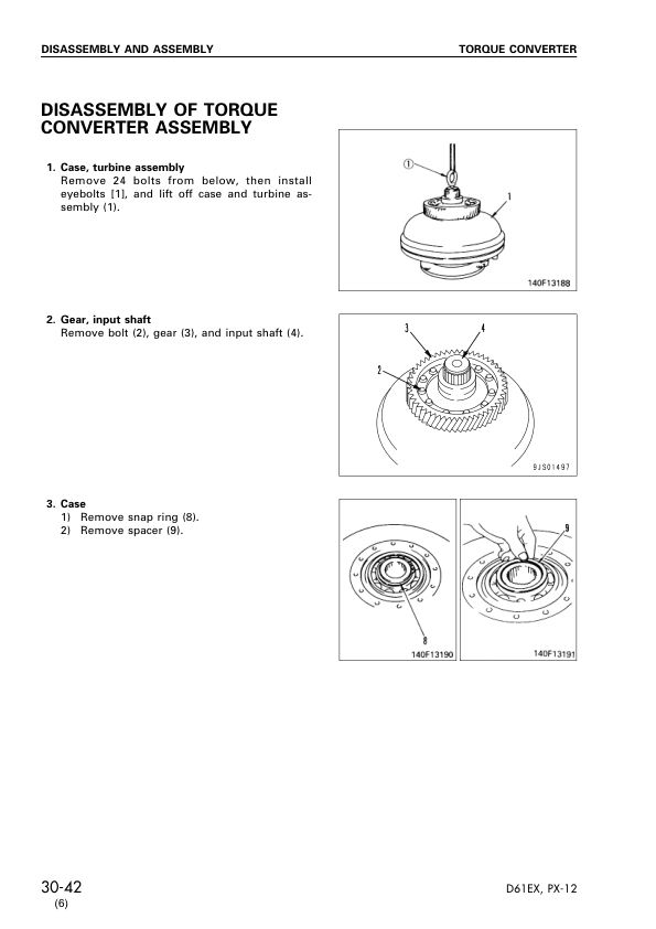 Komatsu D61EX PX-12 Dozer Workshop Manual SN 1001 B1001 and UP - Image 13