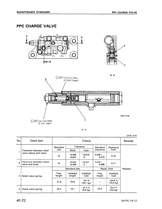 Komatsu D61EX PX-12 Dozer Workshop Manual SN 1001 B1001 and UP - Image 16