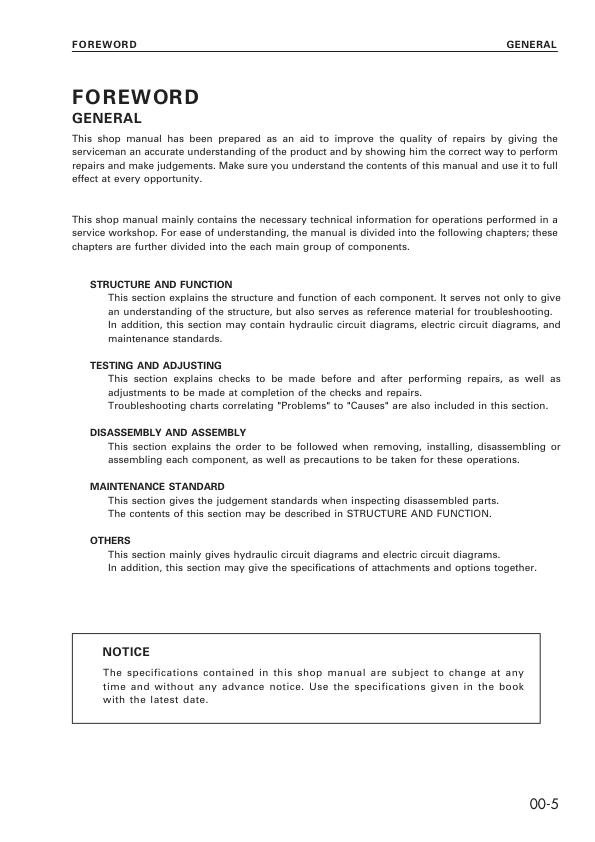 Komatsu D61EX PX-12 Dozer Workshop Manual SN 1001 B1001 and UP - Image 9