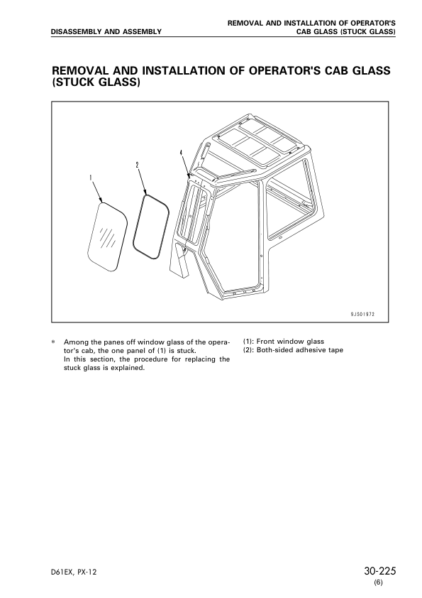 Komatsu D61EX PX-12 Dozer Workshop Manual SN 1001 B1001 and UP - Image 15