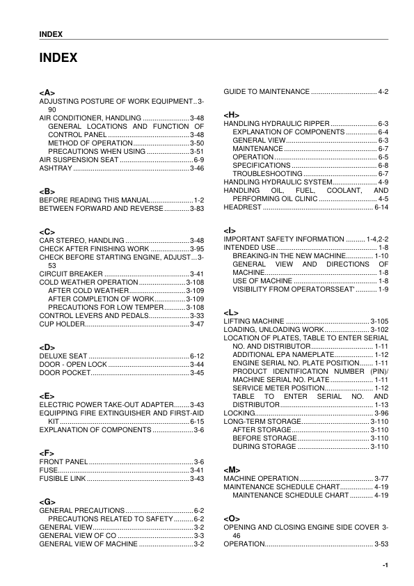 Komatsu D65EX-15E0 D65PX-15E0 Dozer Operations nad Maintenance Manual SN 69001 and UP - Image 12