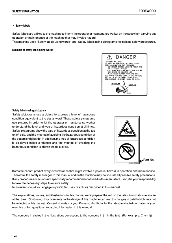 Komatsu HM350-1 Galeo Dump Truck Operation and Maintenance Manual SN 1126 and UP - Image 7