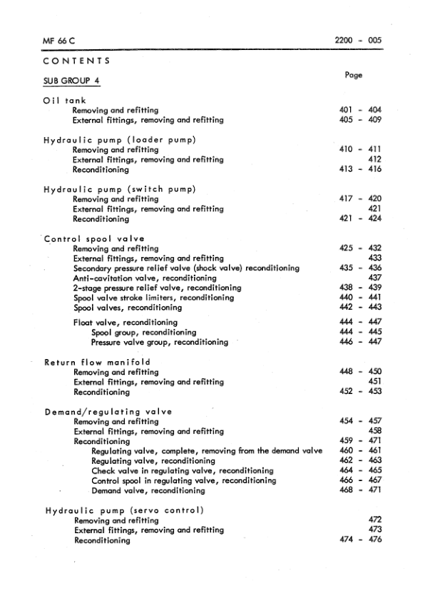 Komatsu Hanomag 66C 66D Turbo Wheel Loader Hydraulic System Workshop Manual - Image 6