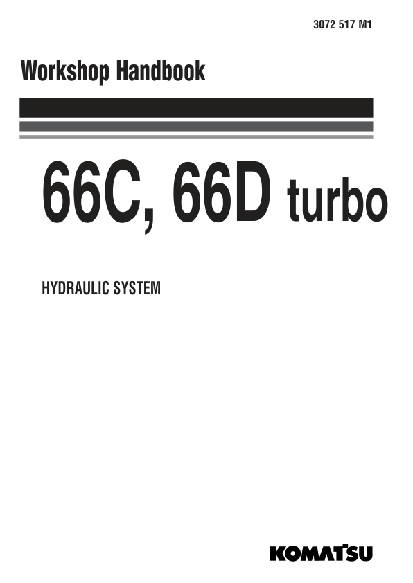 Komatsu Hanomag 66C 66D Turbo Wheel Loader Hydraulic System Workshop Manual - Image 2