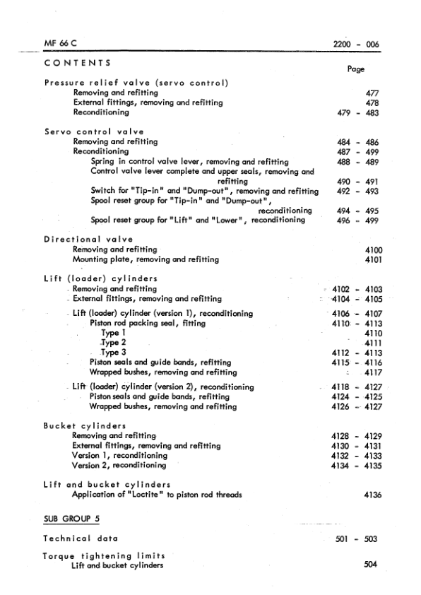 Komatsu Hanomag 66C 66D Turbo Wheel Loader Hydraulic System Workshop Manual - Image 3