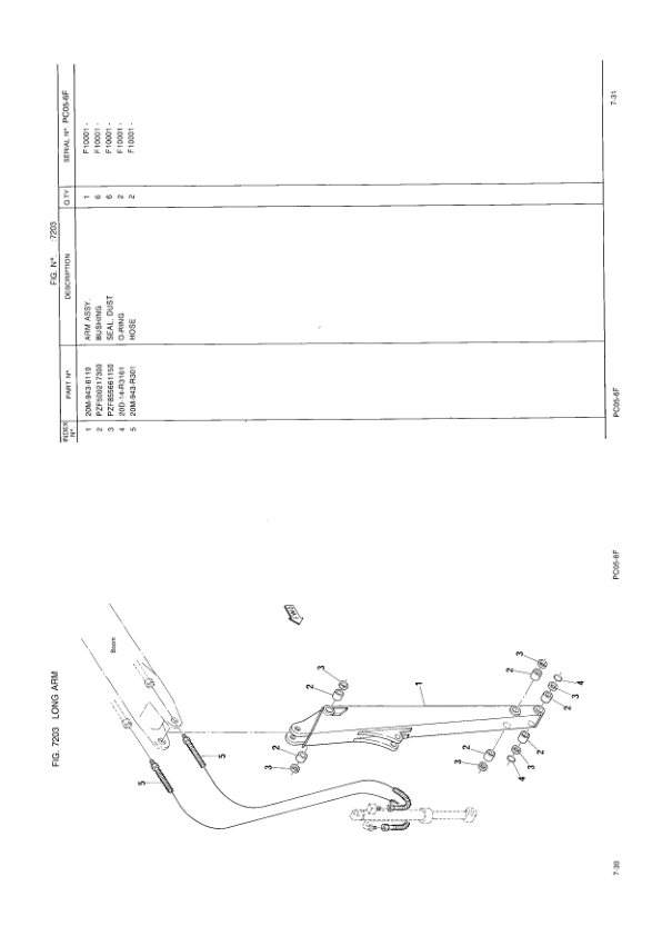 Komatsu PC05-6F Excavator Parts Catalog SN F10001 and UP - Image 12