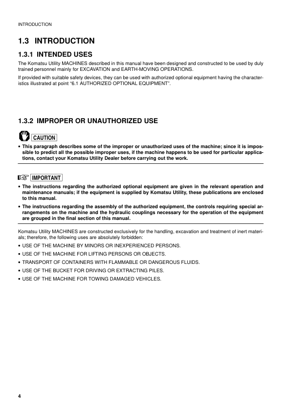 Komatsu PC110R-1 Excavator Operation and Maintenance Manual SN 2265010001 and UP - Image 6